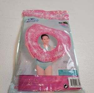 Pink Glitter Swim Ring